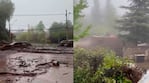 Aluvión en Chile: el agua y el barro arrastraron vehículos y volcaron un colectivo (capturas de X)