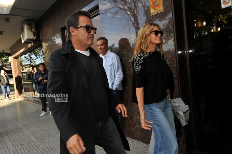 Álvaro “Waldo” Navia y su esposa Vanina Escudero (Foto: Movilpress)