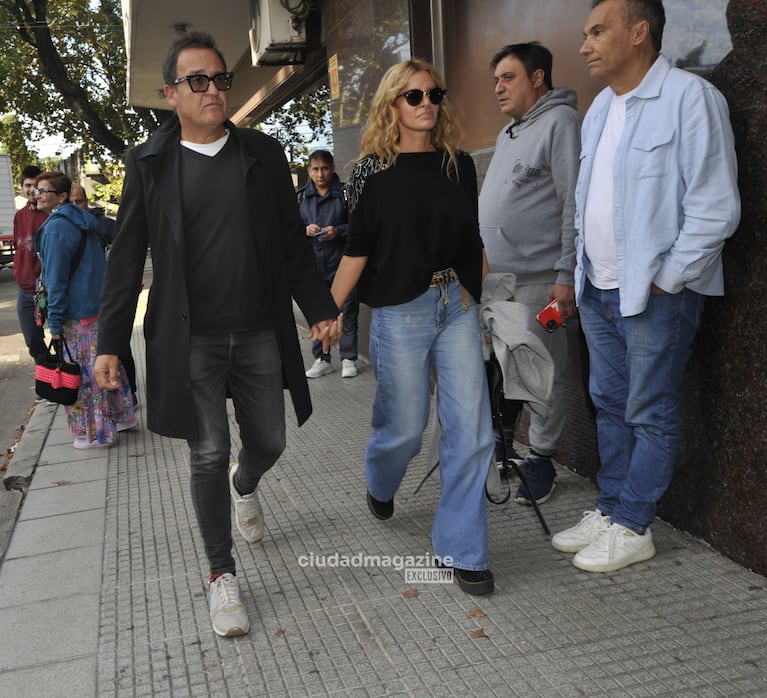 Álvaro “Waldo” Navia y su esposa Vanina Escudero (Foto: Movilpress)