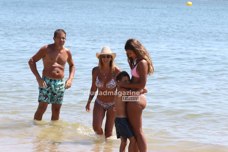 Amalia Granata con su familia en Punta del Este (Fotos: Ramiro Souto).