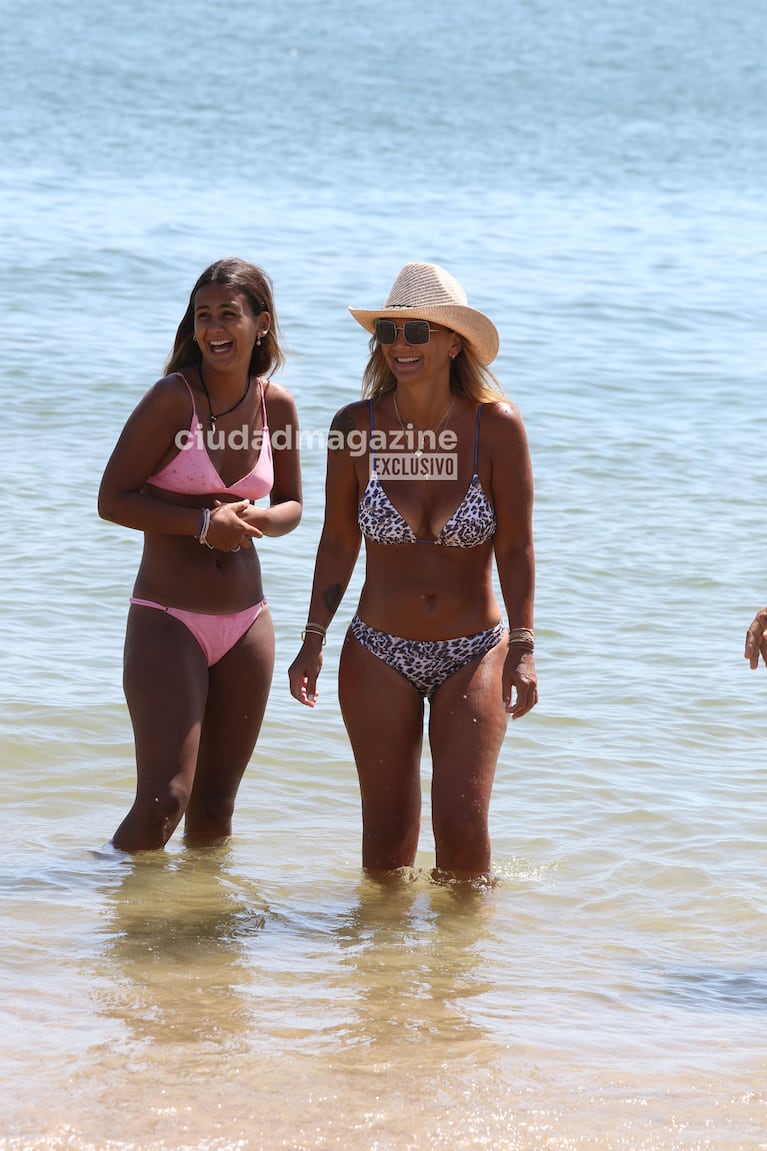 Amalia Granata con su familia en Punta del Este (Fotos: Ramiro Souto).