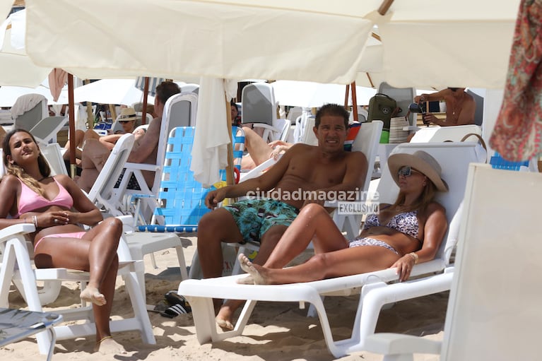 Amalia Granata con su familia en Punta del Este (Fotos: Ramiro Souto).