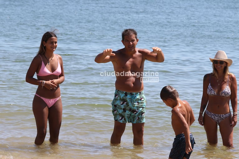 Amalia Granata con su familia en Punta del Este (Fotos: Ramiro Souto).