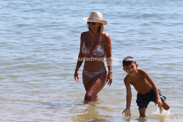 Amalia Granata con su familia en Punta del Este (Fotos: Ramiro Souto).