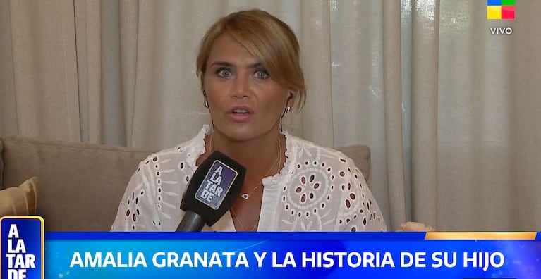 Amalia Granata habló de TDAH y dislexia. Captura de América TV, A la Tarde.