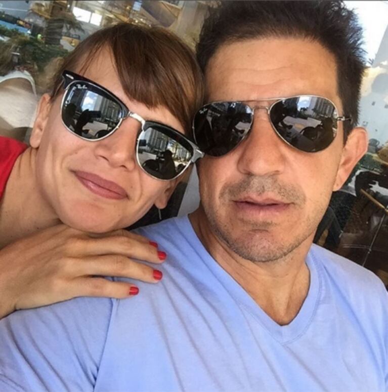 Amalia Granata lució su figura a cuatro meses de ser mamá: lomazo y mimos con Squarzon en la playa