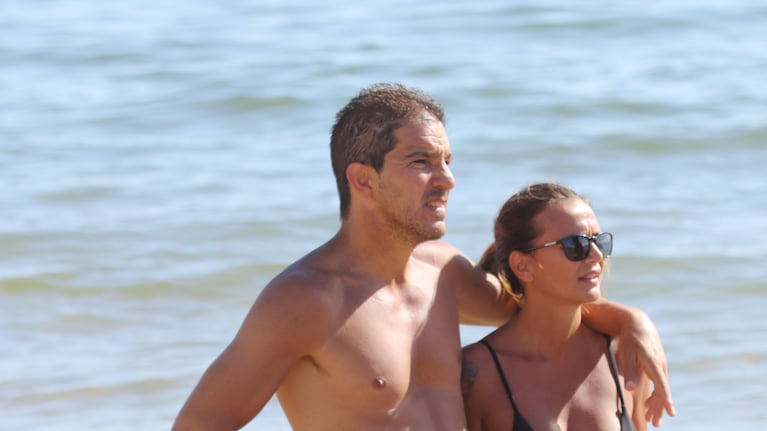 Amalia Granata y Leo Squarzon, enamorados en Punta del Este (Fotos: GM Press).