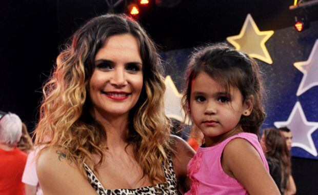 Amalia Granata y su hijita Uma en la gran final (Foto: Jennifer Rubio). 