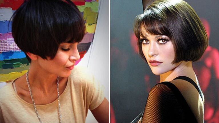 Amalia Granata y su nuevo look estilo charleston inspirado en Catherine Zeta-Jones. (Foto: Twitter)