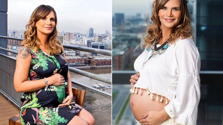 Amalia Granata y sus fotos con su pancita.