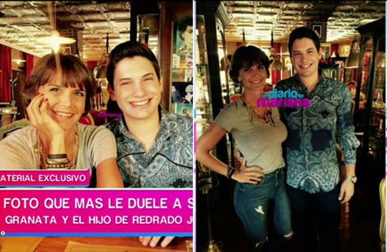 Amalia Granata y Tomás Redrado, el hijo mayor de Martín. (Foto: El diario de Mariana)