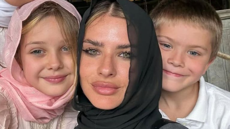 Amancio y Magnolia con la China Suárez. Foto: Instagram @sangrejaponesa