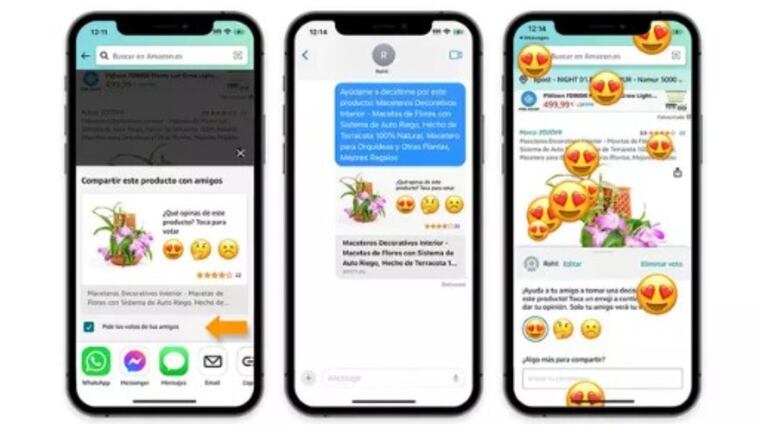 Amazon facilita el asesoramiento sobre una compra directamente desde su app móvil con ‘Consulta a un amigo’ 