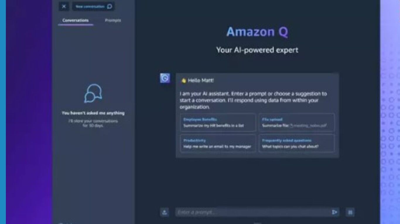Amazon Q es el nuevo asistente de IA generativa dirigido al entorno empresarial y que se adapta a cada negocio