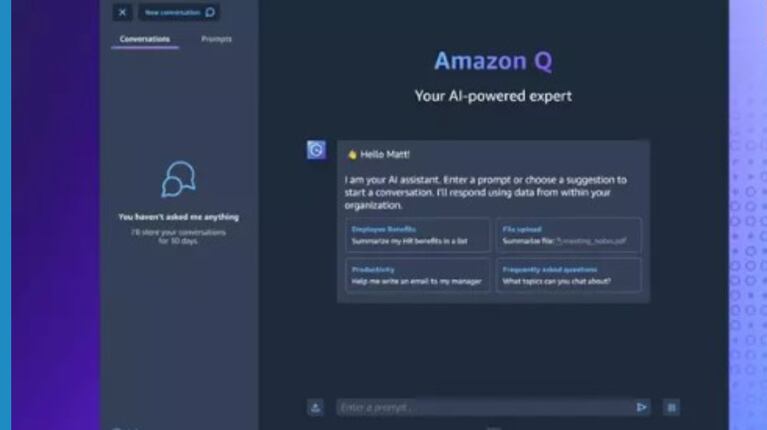Amazon Q es el nuevo asistente de IA generativa dirigido al entorno empresarial y que se adapta a cada negocio