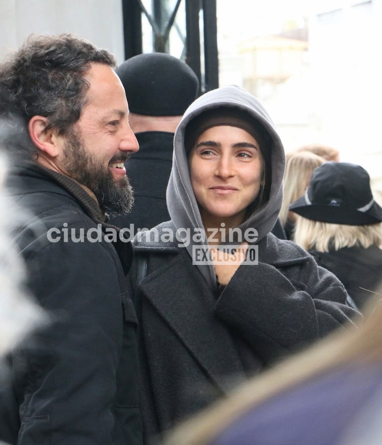 Ámbar De Benedictis en el último adiós a Piero . (Foto: Movilpress)