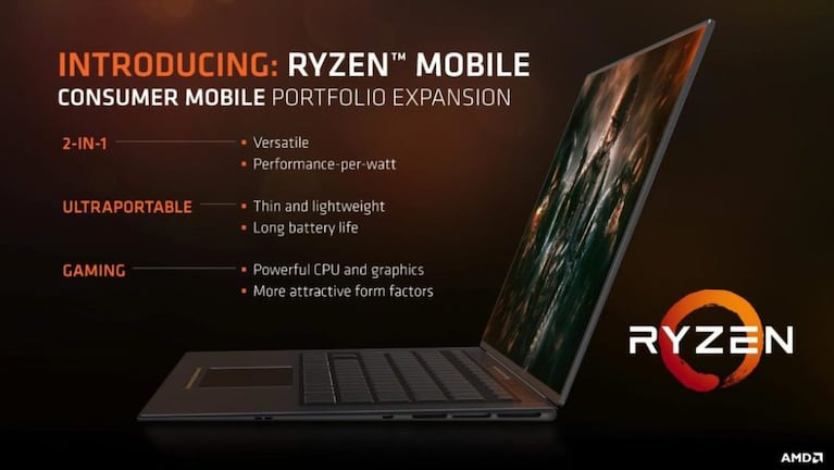 AMD invade la tecnología para notebooks gamer