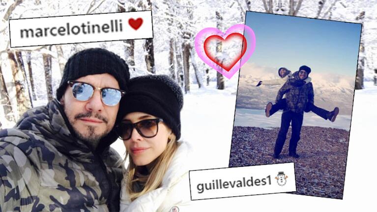 ¡Amor bajo cero! Los románticos días en la nieve de Tinelli y Guillermina