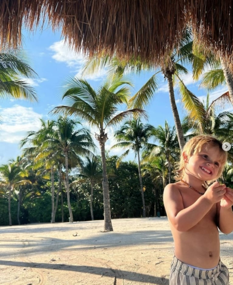  "Amorcito de mi vida": Zaira Nara compartió las tiernas fotos del cumple de su hijo Viggo en México