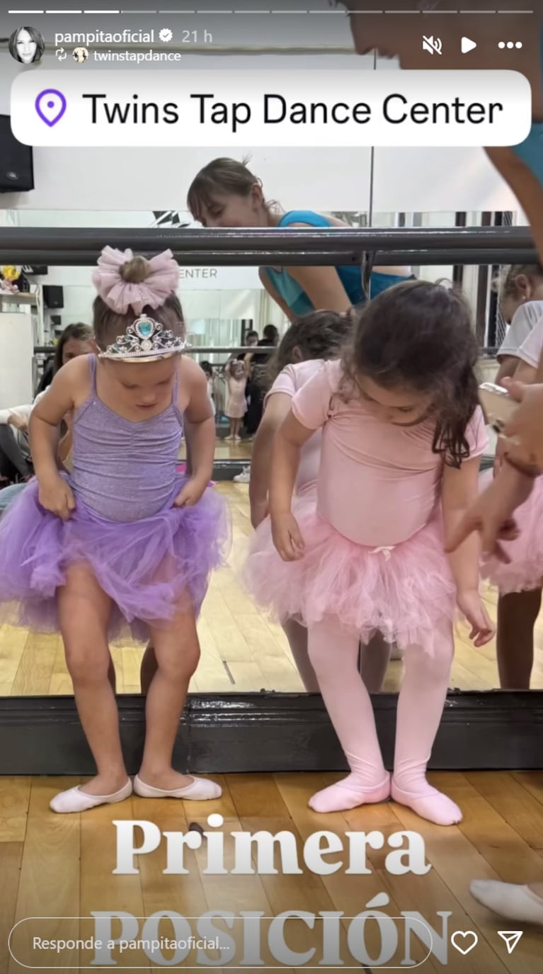 Ana García Moritán en ballet. Foto: IG | pampitaoficial