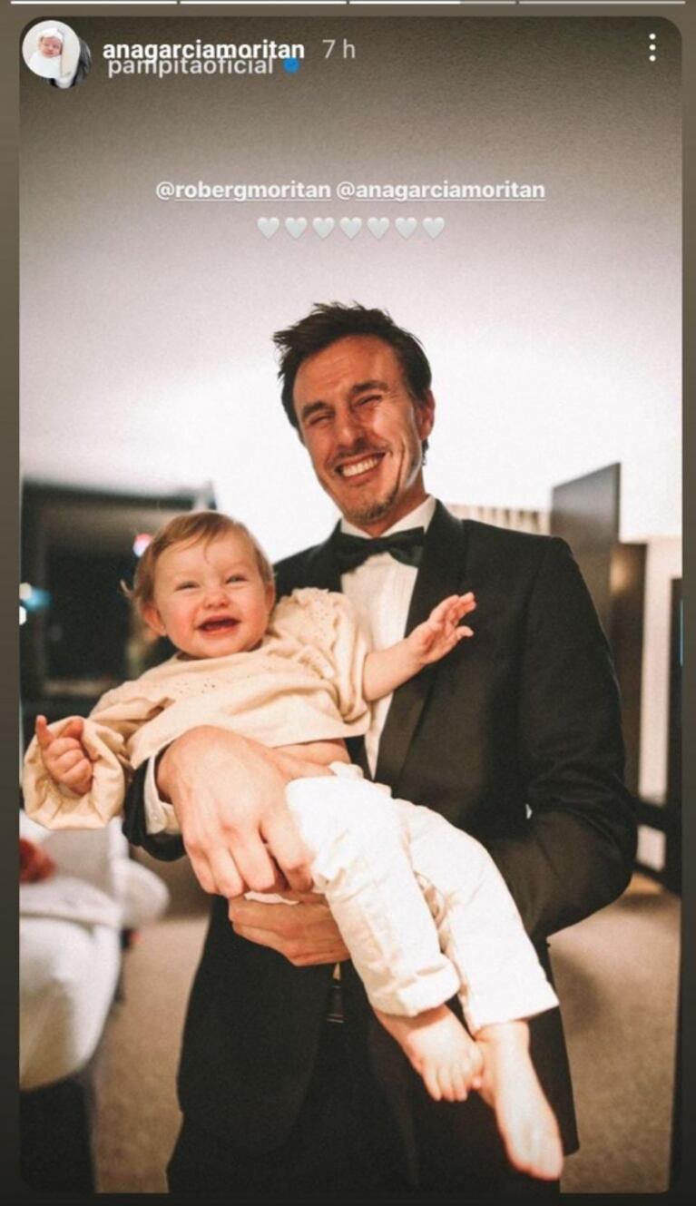 Ana García Moritán, la hija de Pampita,  enterneció a todos en los Martín Fierro: sus fotos más dulces en el backstage