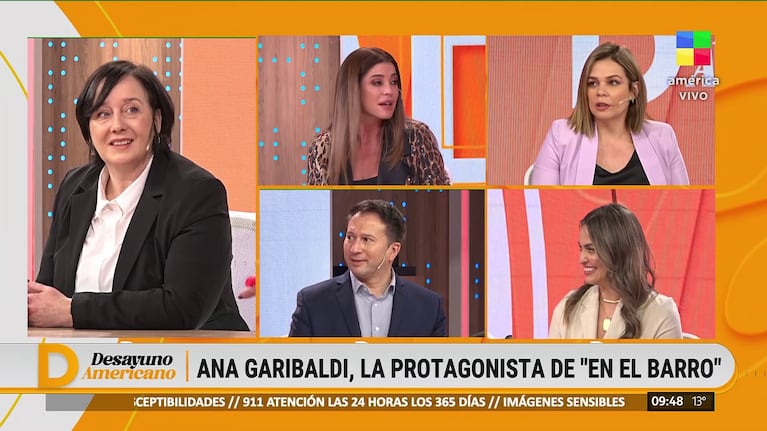 Ana Garibaldi en Desayuno Americano (Foto: captura de América).
