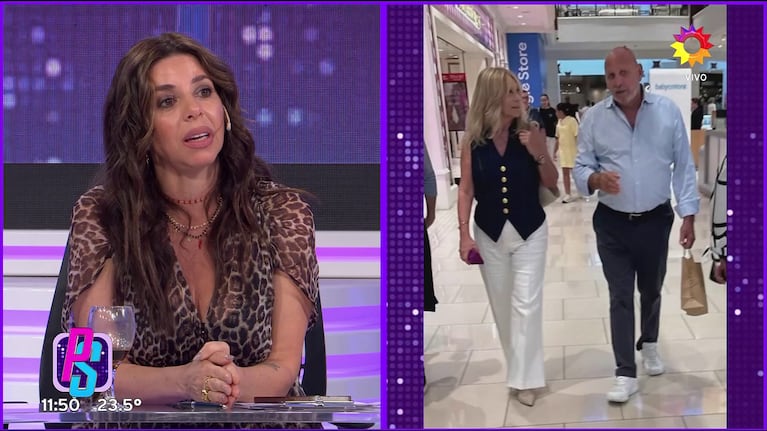 Ana Rosenfeld acomapañada en Miami (Foto: captura de eltrece).