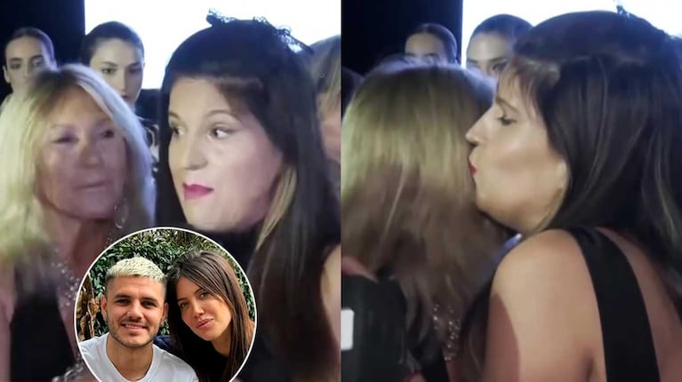 Ana Rosenfeld, Elba Marcovecchio, Wanda Nara y Mauro Icardi (Foto: captura América TV y Instagram @wanda_nara)