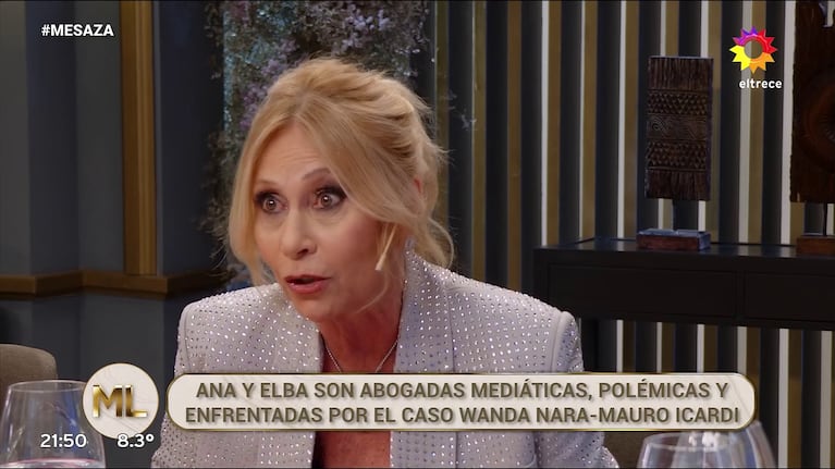 Ana Rosenfeld en la Noche de Mirtha (Foto: captura de eltrece).