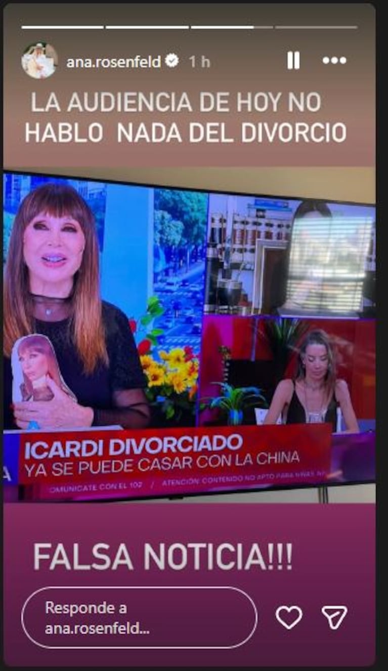 Ana Rosenfeld repudió a La Mañana con Moria y a Elba Marcovecchio.