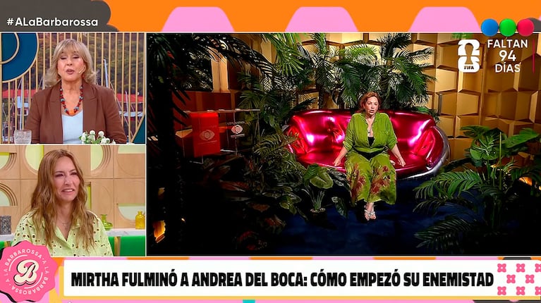 Analía Franchín contó un dato íntimo de una famosa en vivo y dejó a todos en shock (captura de Telefe)