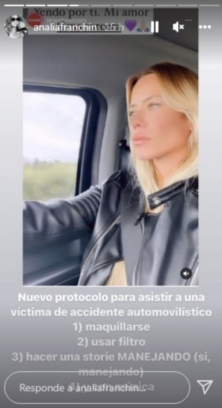 Analía Franchín criticó con todo a Nicole Neumann por su posteo tras el accidente de Manu Urcera: "Protocolo para asistir a una víctima"