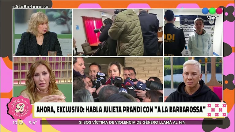 Analía Franchín en A la Barbarossa (Foto: captura de Telefé).