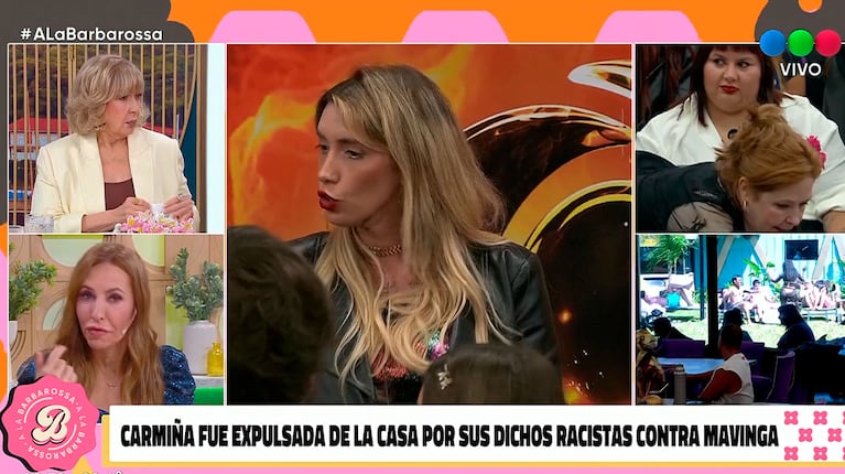 Analía Franchín fulminó a Carmiña de Gran Hermano por sus dichos sobre Mavinga y pidió castigo legal (captura de Telefe)