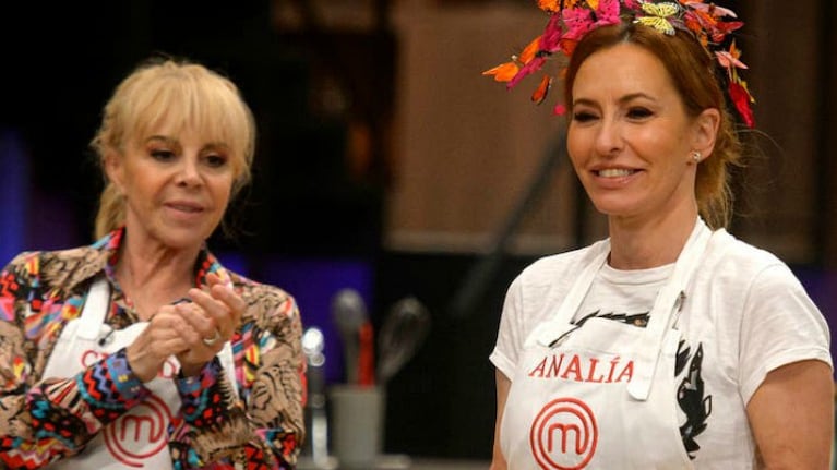 Analía Franchín habló de cómo vivió Claudia Villafañe su vuelta a MasterChef Celebrity tras la muerte de Diego Maradona (Foto: Prensa Telefe)