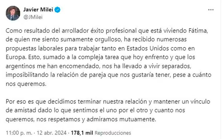 Analía Franchín, letal con Fátima Florez por su presunto accionar en Ezeiza tras la separación de Javier Milei