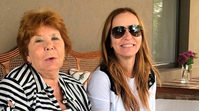 Analía Franchín y Amalia, su mamá (foto: Instagram @analiafranchin)