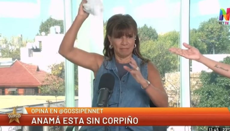 Anamá Ferreira se sacó el corpiño en vivo y descolocó a sus compañeros: “¡Me apretaba!”