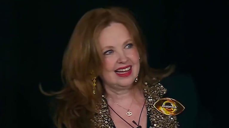 Andrea del Boca ingresó a Gran Hermano Generación Dorada. (Captura Telefe)