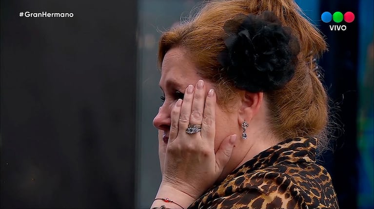 Andrea del Boca se fue de Gran Hermano Generación Dorada. (captura de Telefe)