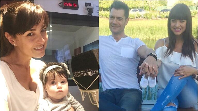 Andrea Estévez, a cinco meses de separarse del padre de su hija (Fotos: Instagram)