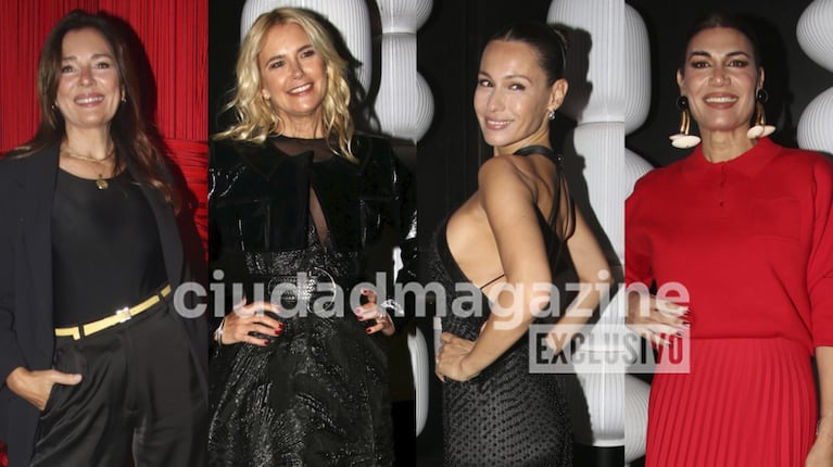Andrea Frigerio, Valeria Mazza, Pampita y Flor de la Ve. Fotos: Movilpress