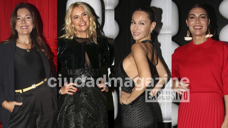 Andrea Frigerio, Valeria Mazza, Pampita y Flor de la Ve. Fotos: Movilpress