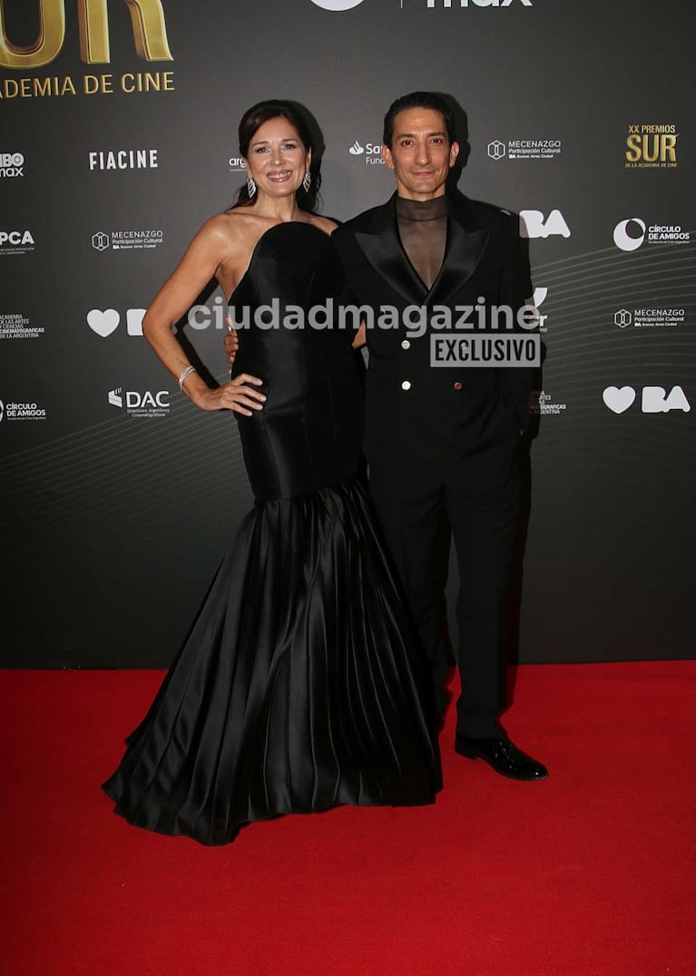 Andrea Frigerio y Juan Minujín (Foto: Movilpress)