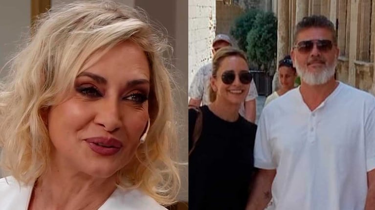 Andrea Ghidone y Pablo Otero (Fotos: captura eltrece y Instagram @andreaghidoneoficial)