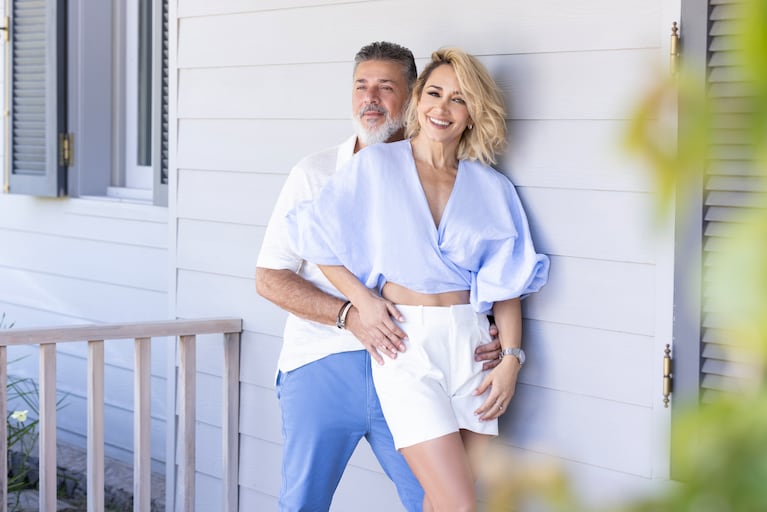 Andrea Ghidone y su pareja