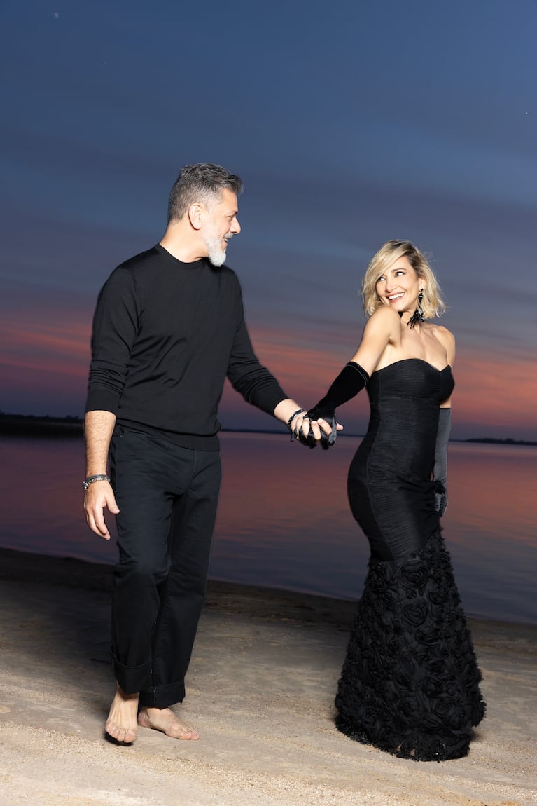 Andrea Ghidone y su pareja