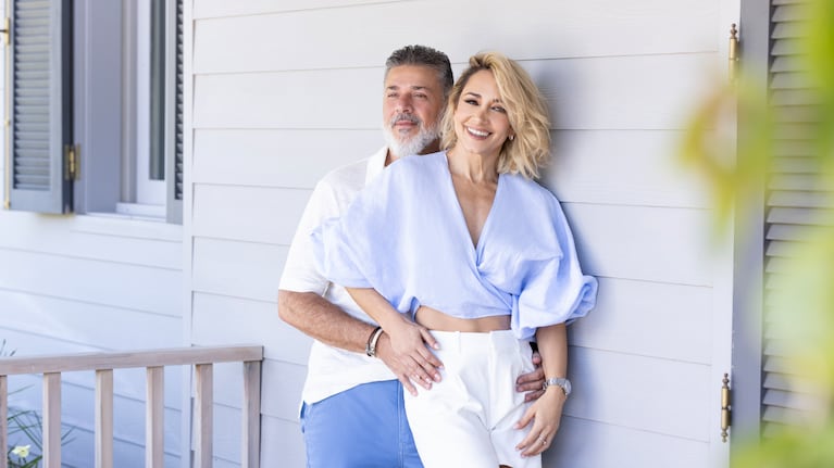 Andrea Ghidone y su pareja, Pablo Otero