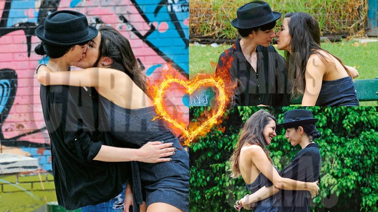 Andrea Rincón y su novia, Lara Pedrosa, ¡on fire! (Fotos: Caras).