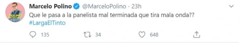 Andrea Taboada le respondió a Marcelo Polino, luego de la llamara 'panelista mal terminada': "Qué feo que una persona te diga eso"